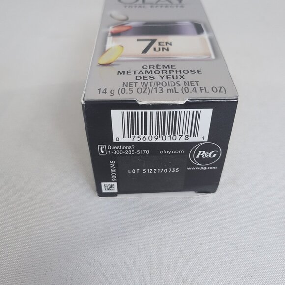 Olay Total Effects 7 in 1 Eye Transforming Cream NEW 14g 0.5oz 13ml Moisturizer - Picture 5 of 8